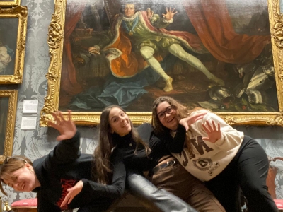 At the Walker, replicating paintings!